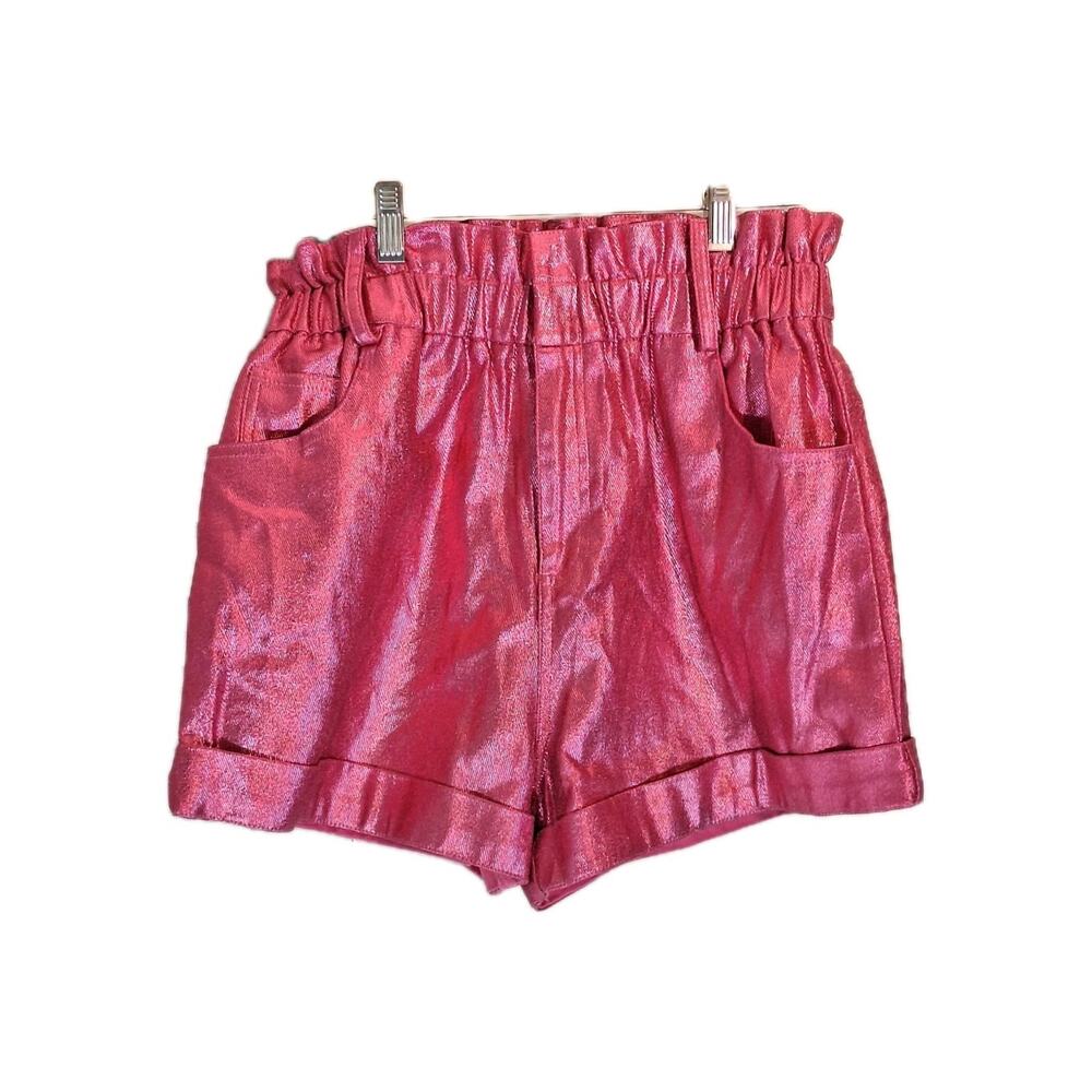 Fantastic Fawn Size S Metallic Pink Shorts